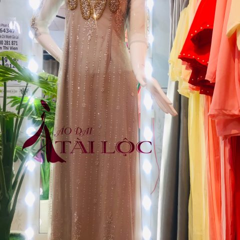 Áo Dài Bà Sui Màu Xám BSX-26