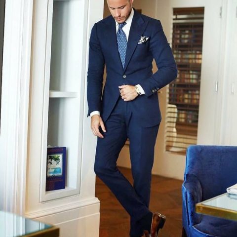 Áo Vest Nam Màu Xanh Đen 1 Nút