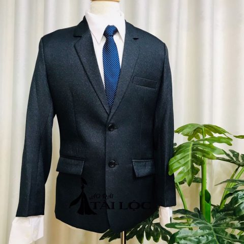 Áo Vest Nam Màu Đen 2 Nút