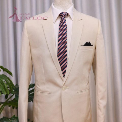 Áo Vest Nam Màu Kem