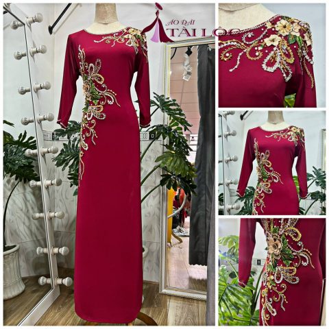 Áo dài bà sui 4 tà đẹp- BSD92