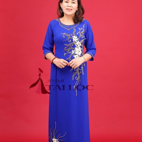 Áo Dài Bà Sui Màu Xanh Da Trời ( MSP- XDT1)