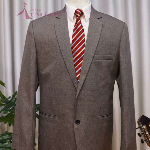 Áo Vest Nam Màu Nâu 2 Nút