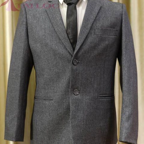 Áo Vest Nam Màu Xám Đen Ông Sui 2 Nút