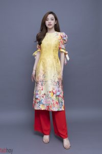 Top 10 những mẫu áo dài tay phồng đẹp và hot nhất hiện nay